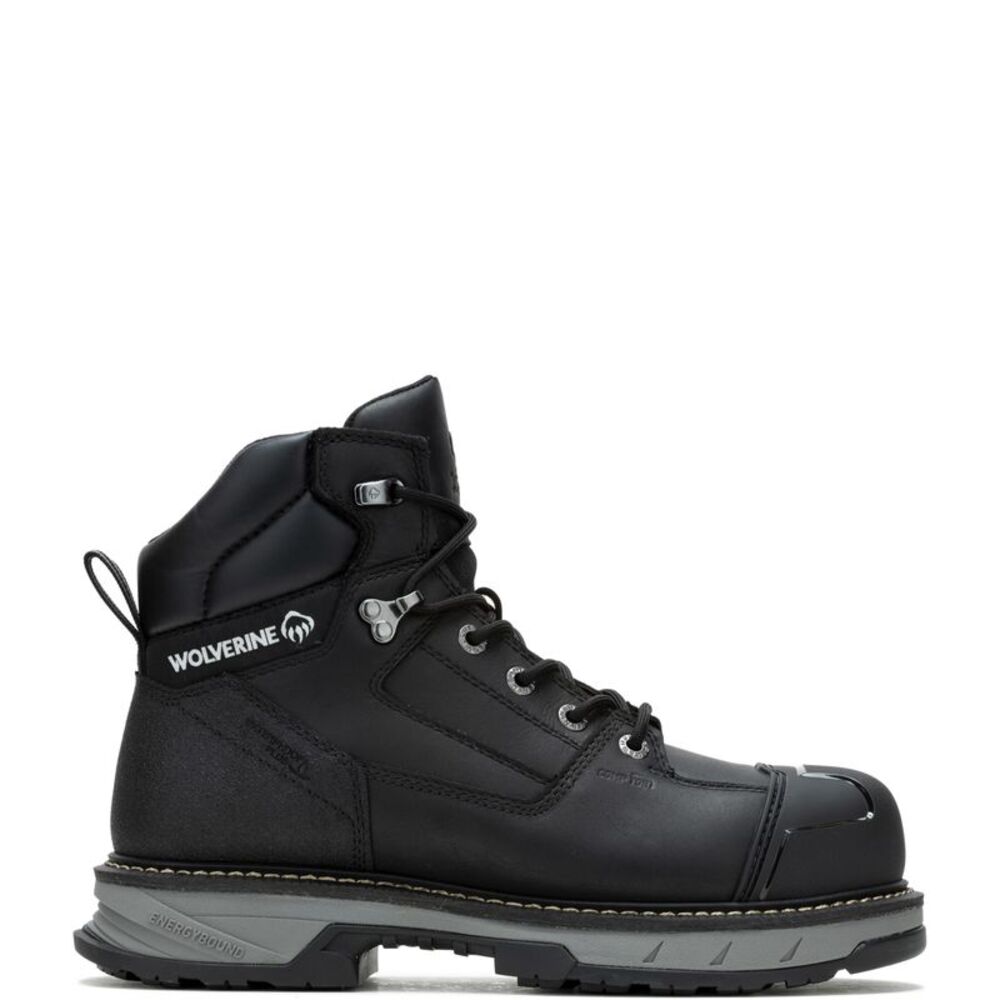Wolverine Mens ReForce Heavy Duty Waterproof CarbonMax 6" Black Boots (NWT)